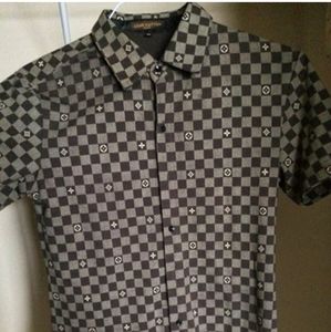 Men's Louis Vuitton Button Up Monogram Shirt